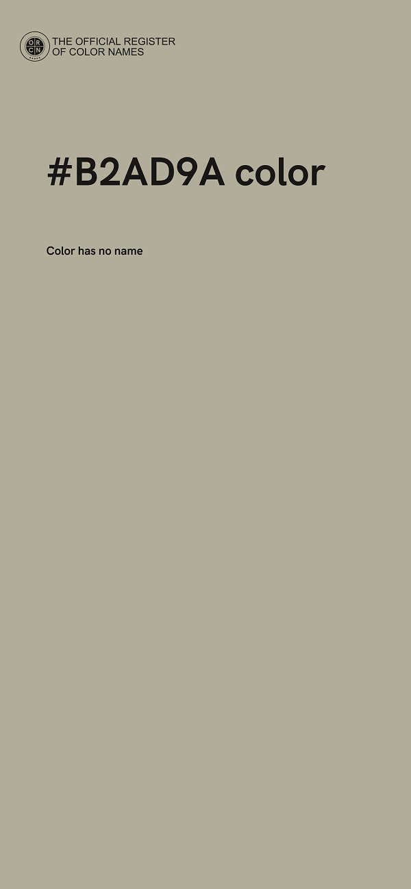 #B2AD9A color image