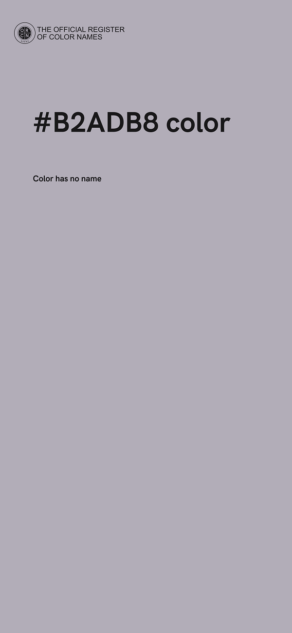 #B2ADB8 color image