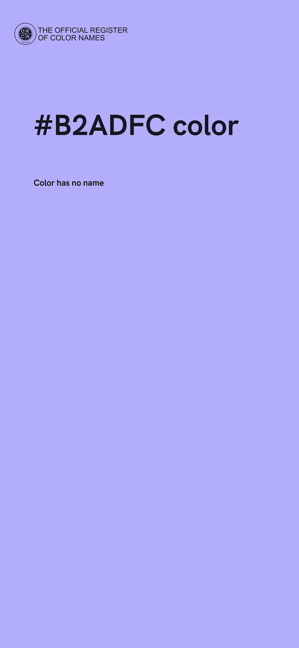 #B2ADFC color image