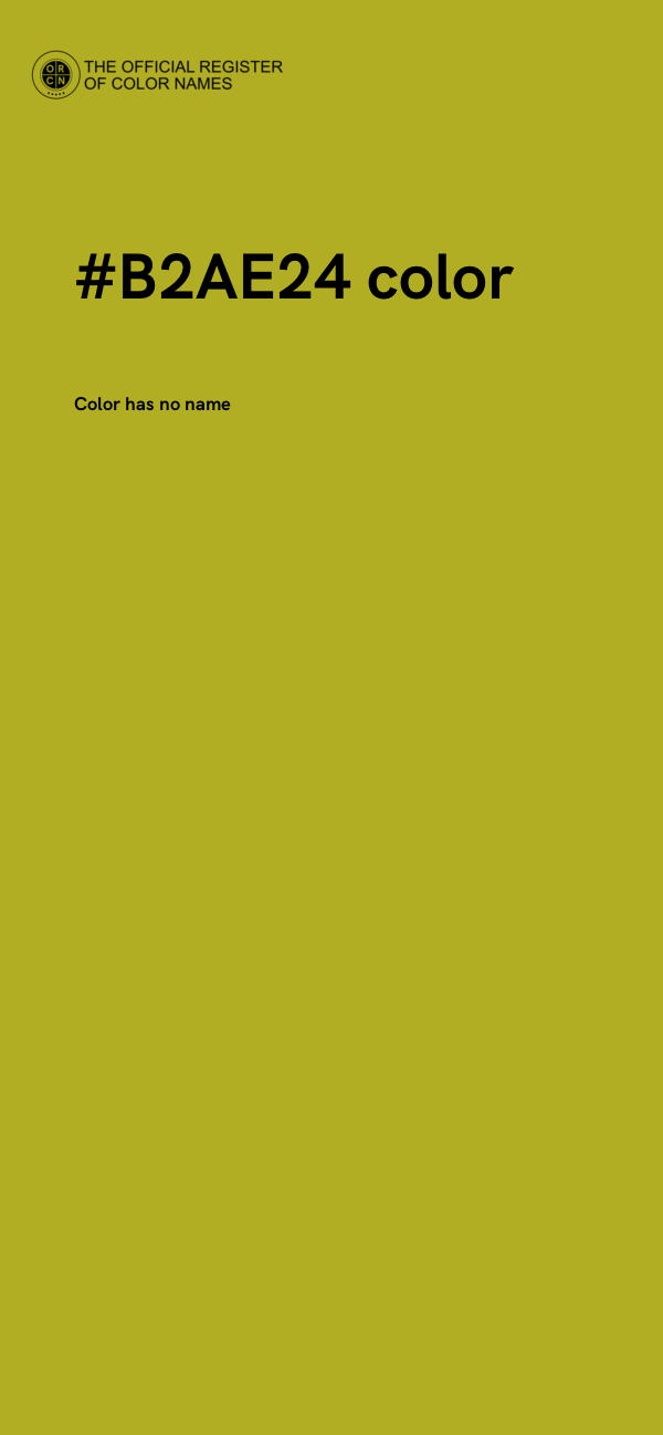 #B2AE24 color image
