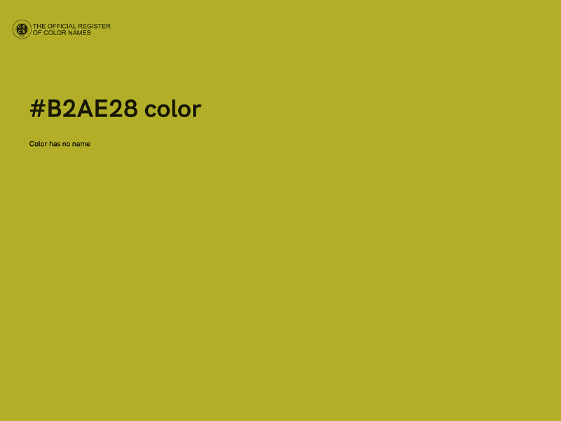 #B2AE28 color image