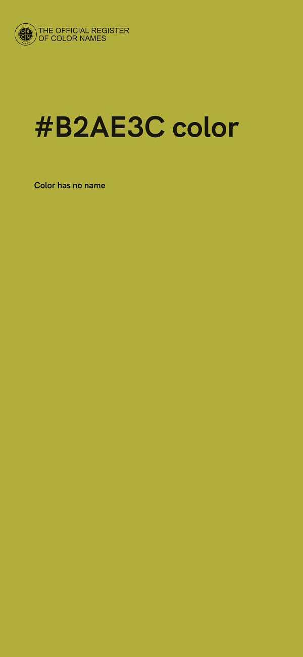 #B2AE3C color image