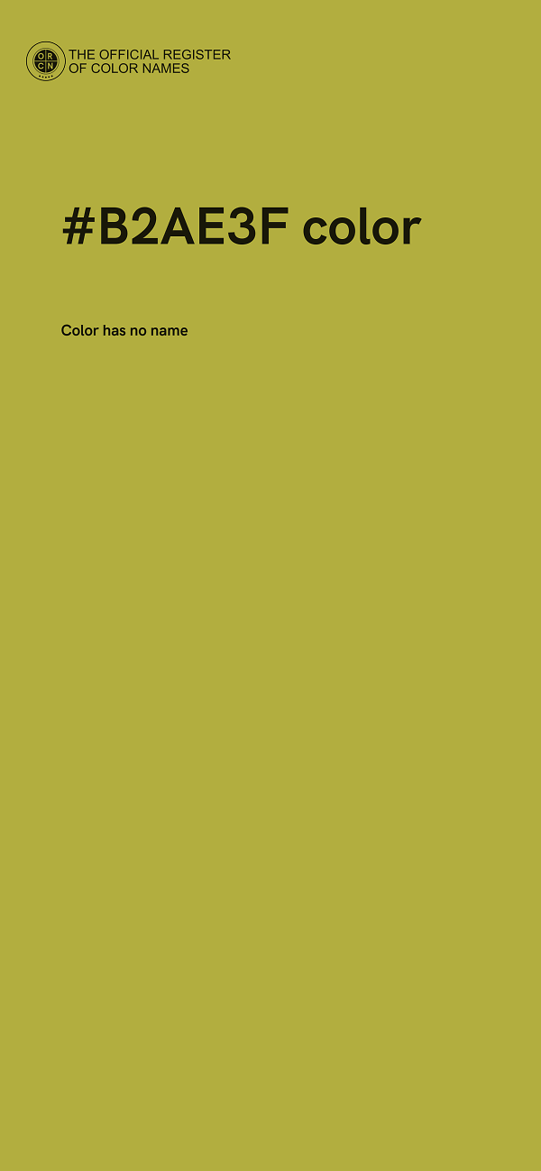 #B2AE3F color image