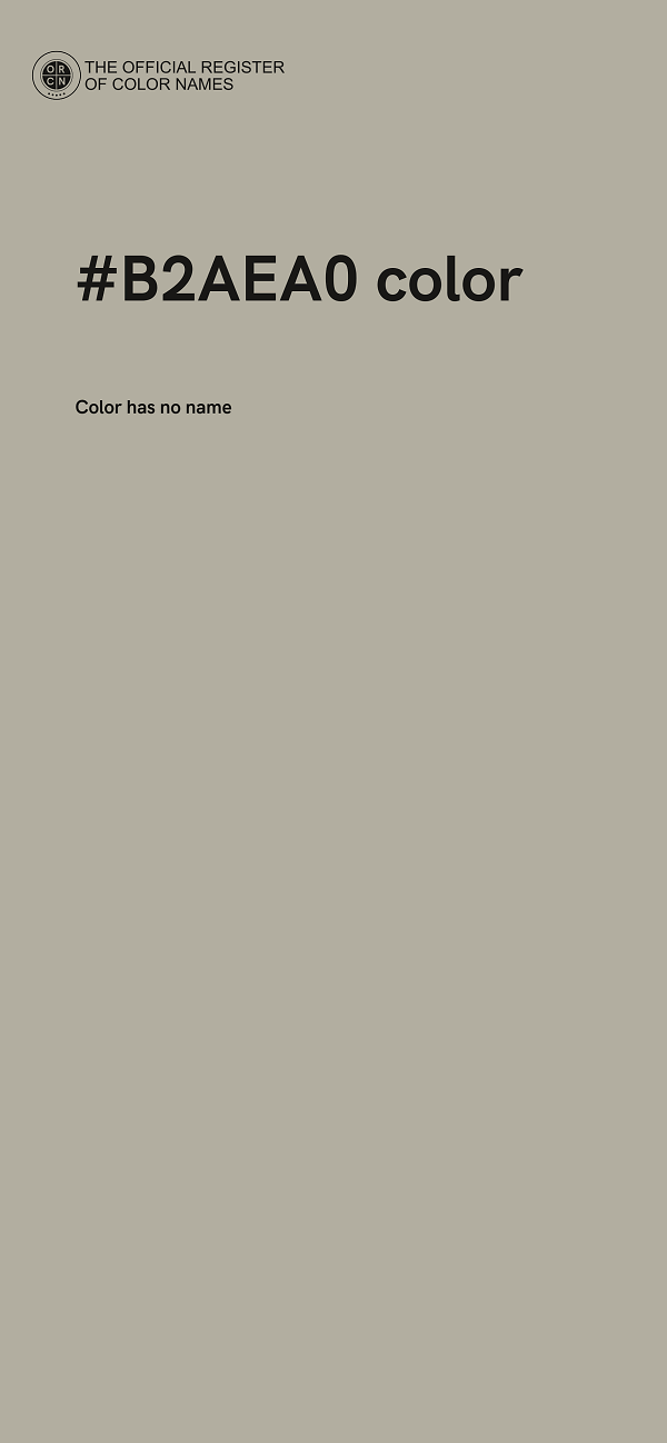 #B2AEA0 color image