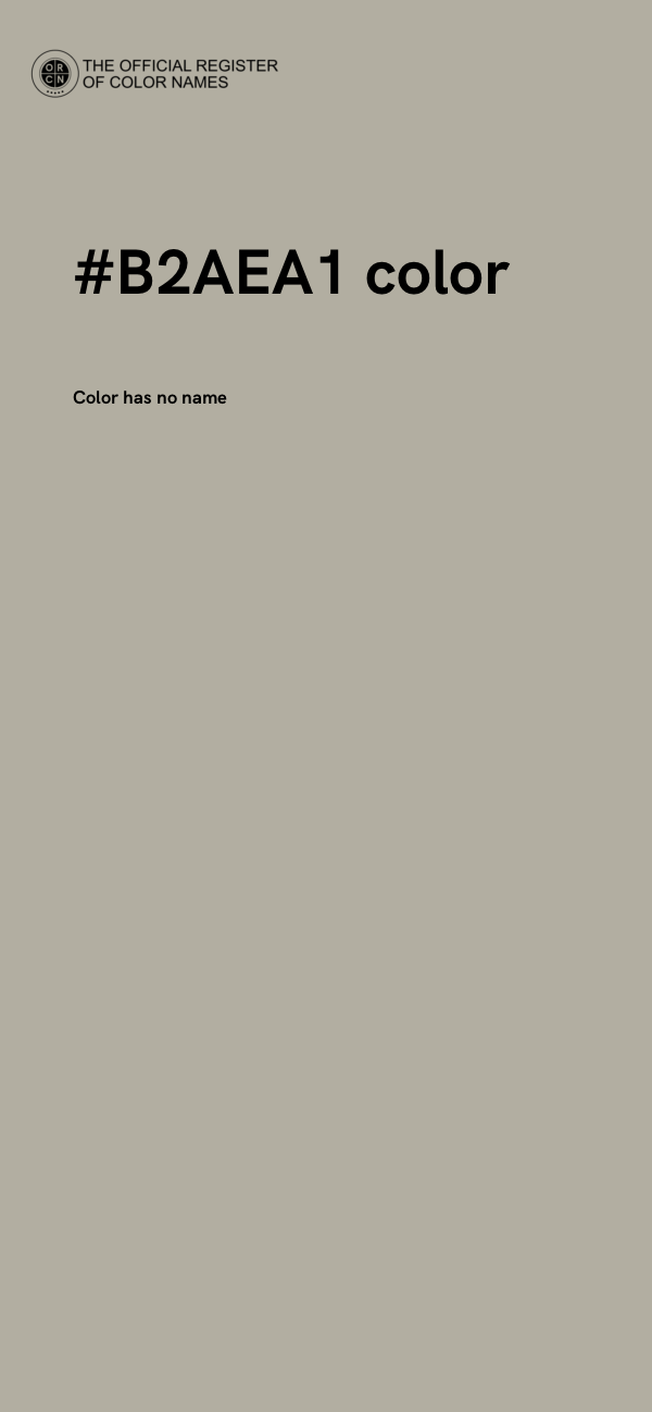 #B2AEA1 color image