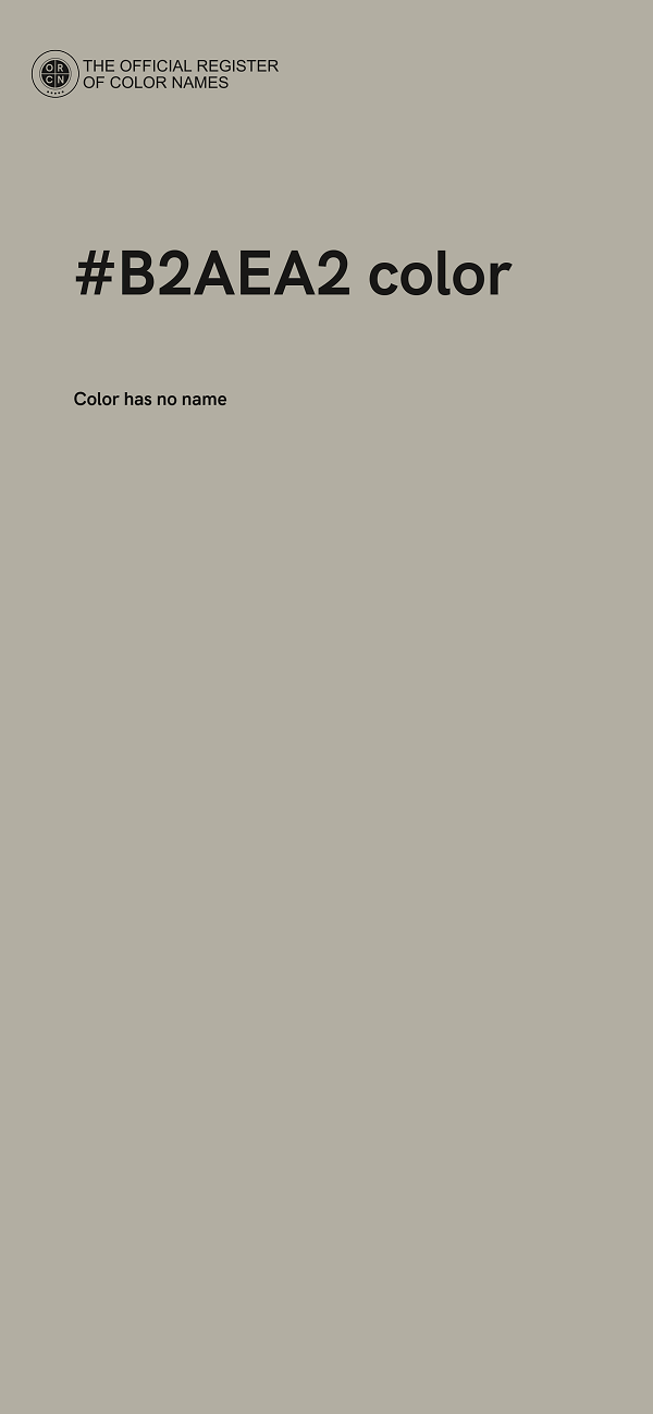 #B2AEA2 color image
