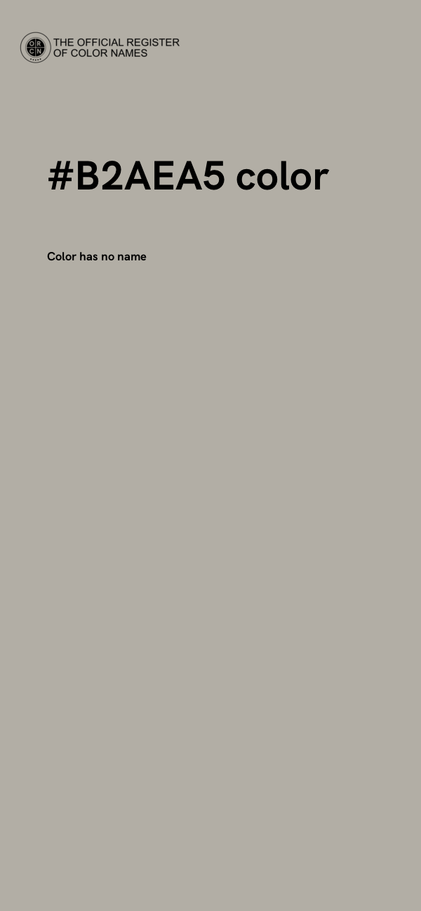 #B2AEA5 color image