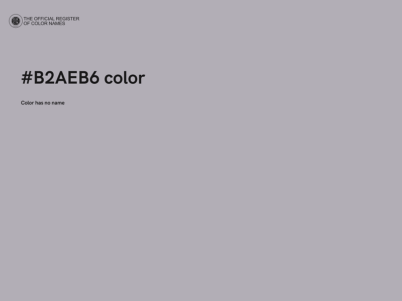 #B2AEB6 color image