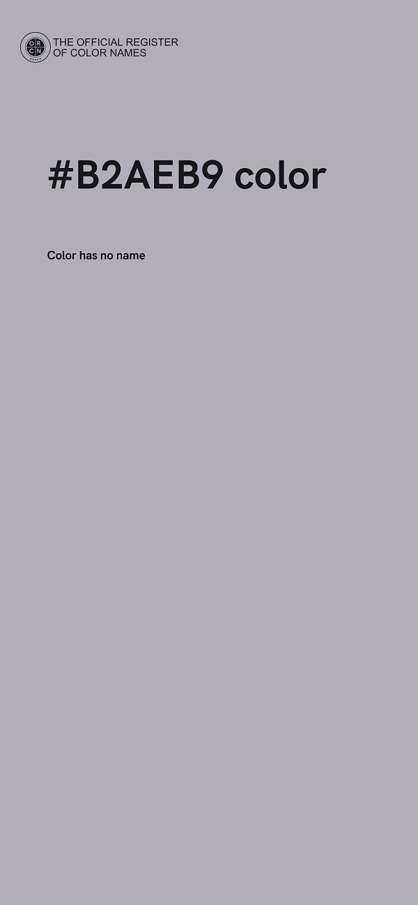 #B2AEB9 color image