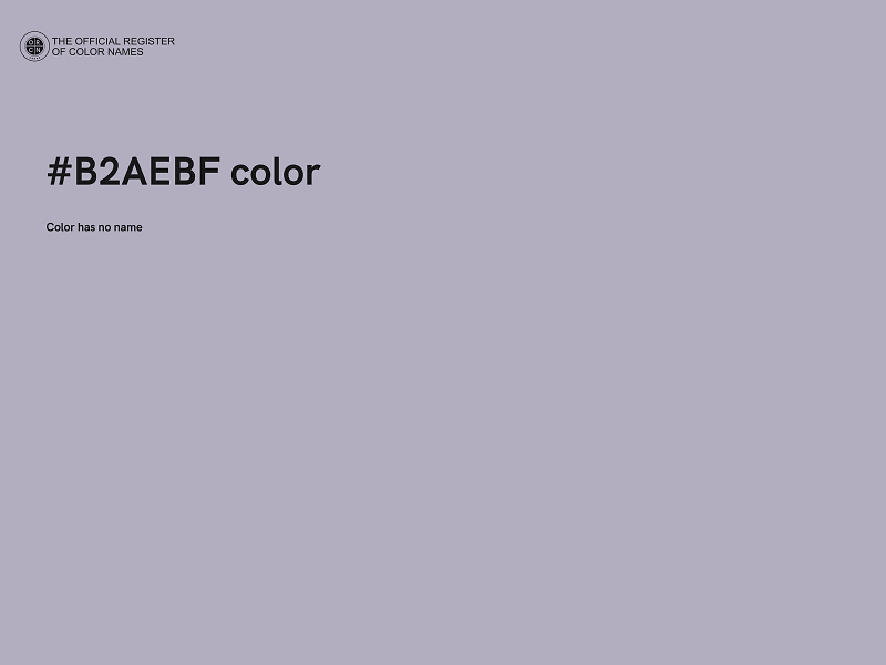 #B2AEBF color image