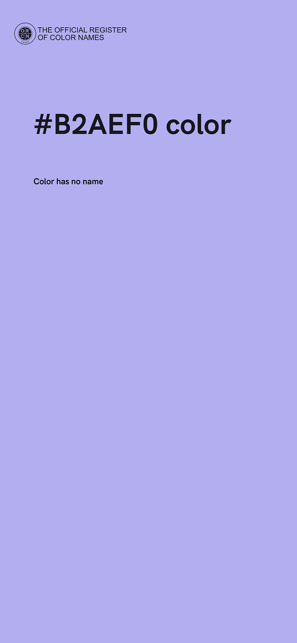 #B2AEF0 color image