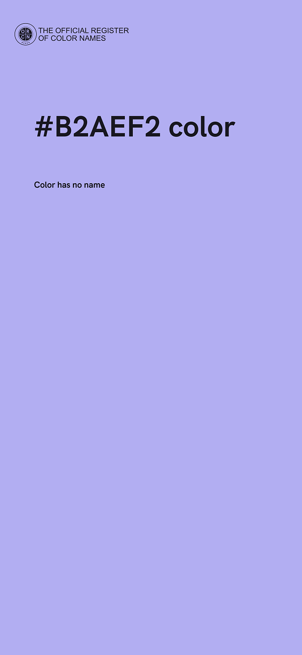 #B2AEF2 color image