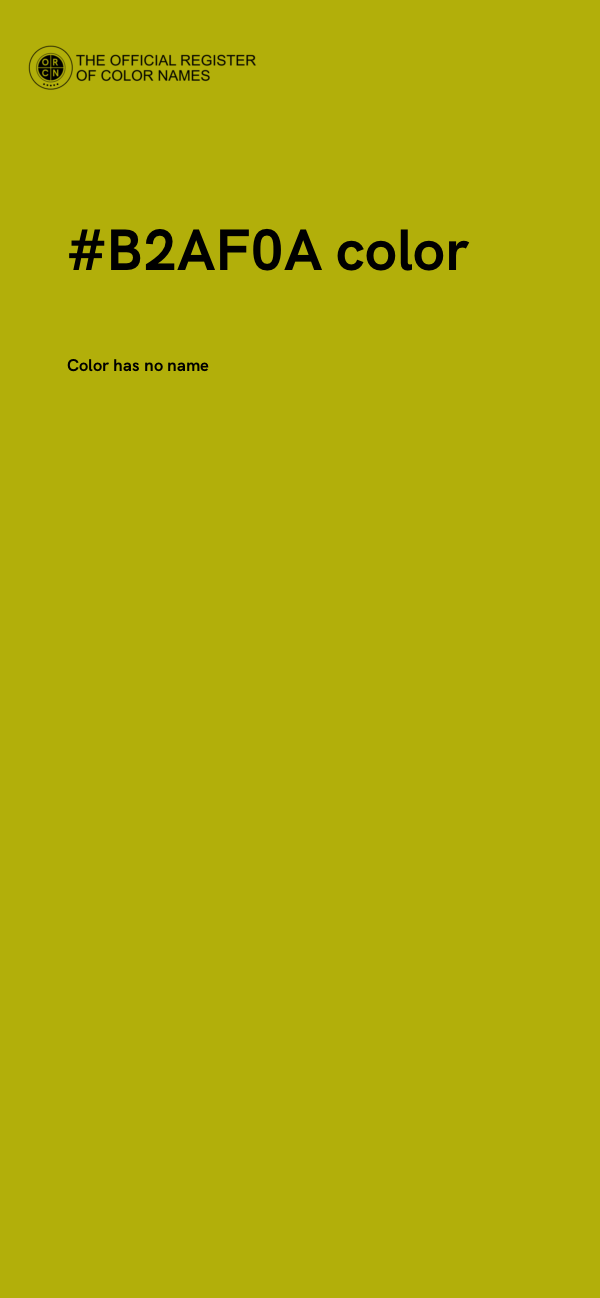 #B2AF0A color image