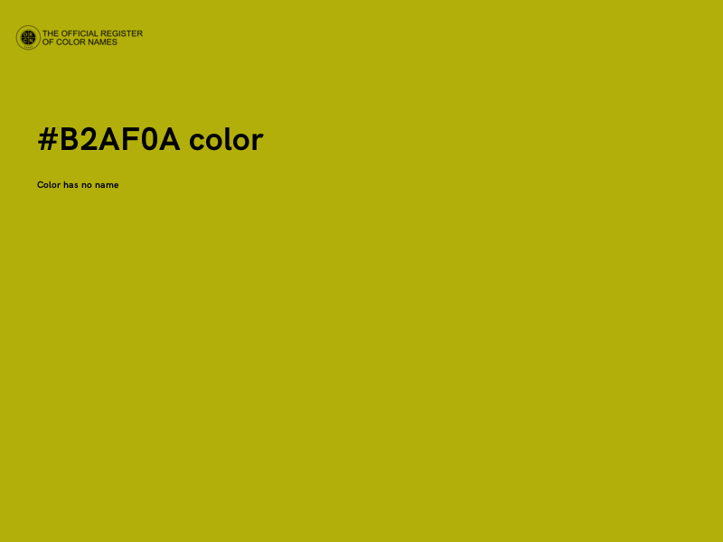 #B2AF0A color image