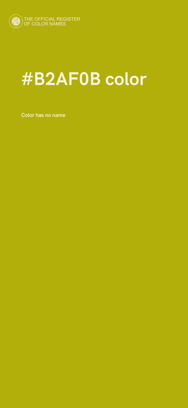 #B2AF0B color image