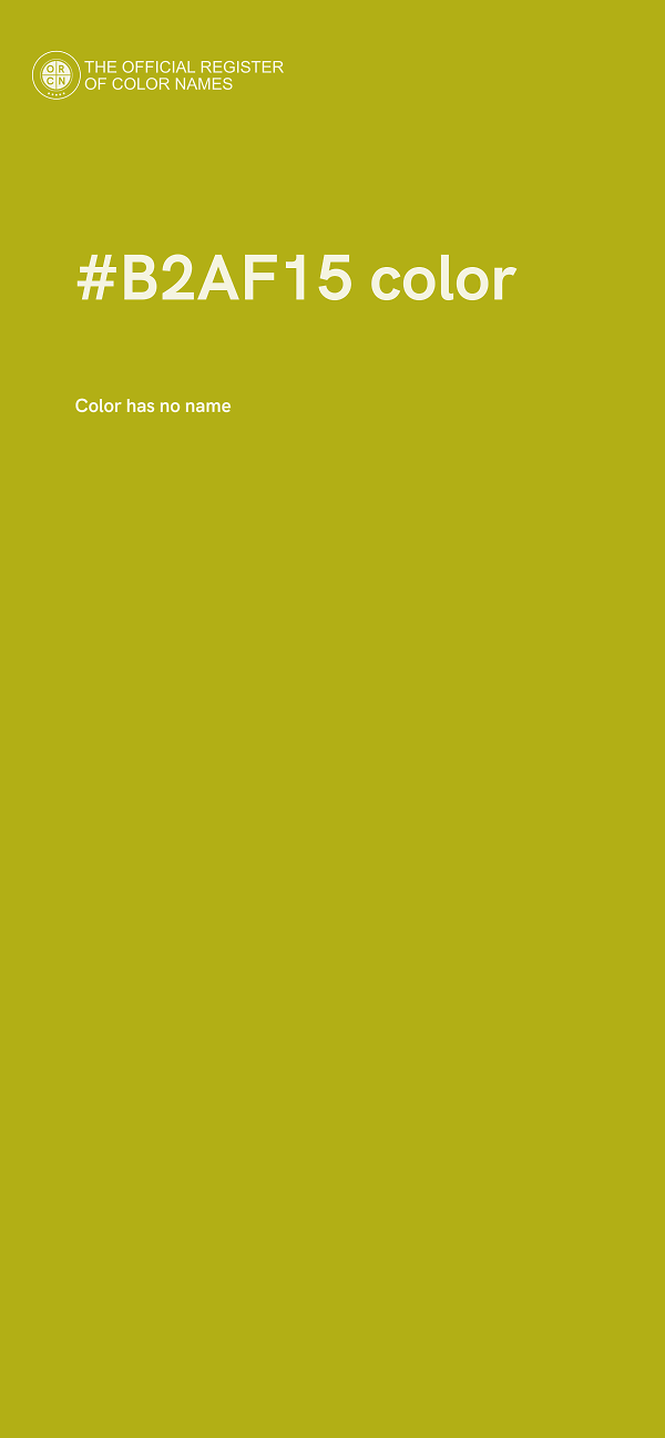 #B2AF15 color image
