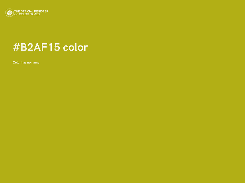 #B2AF15 color image