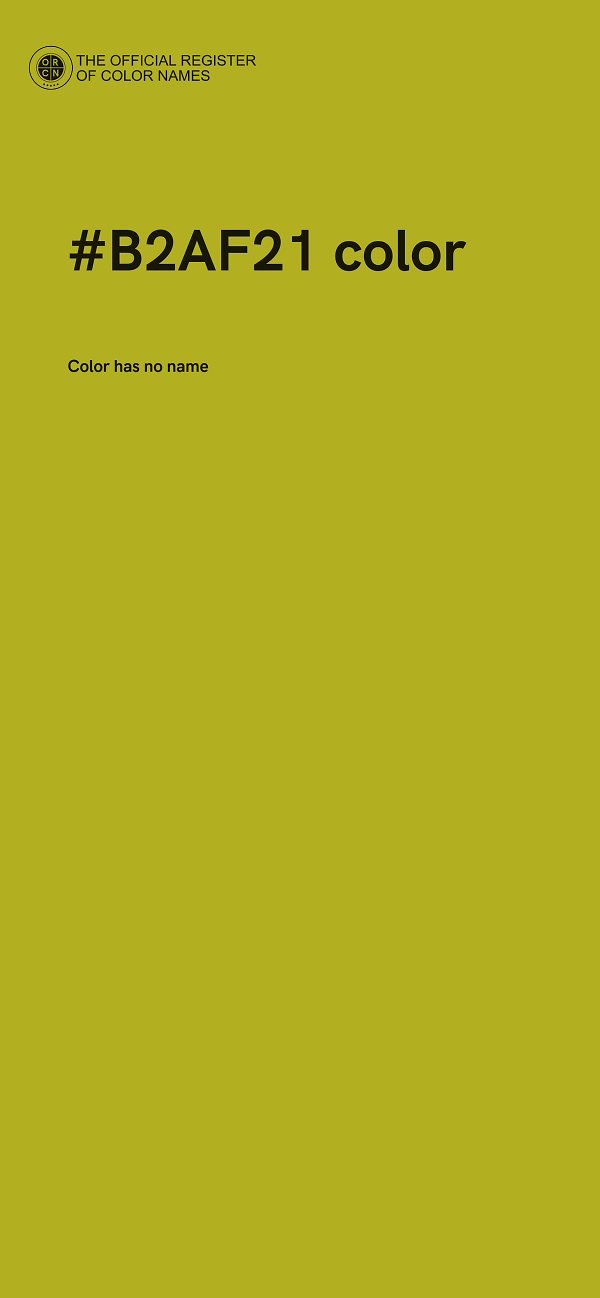 #B2AF21 color image