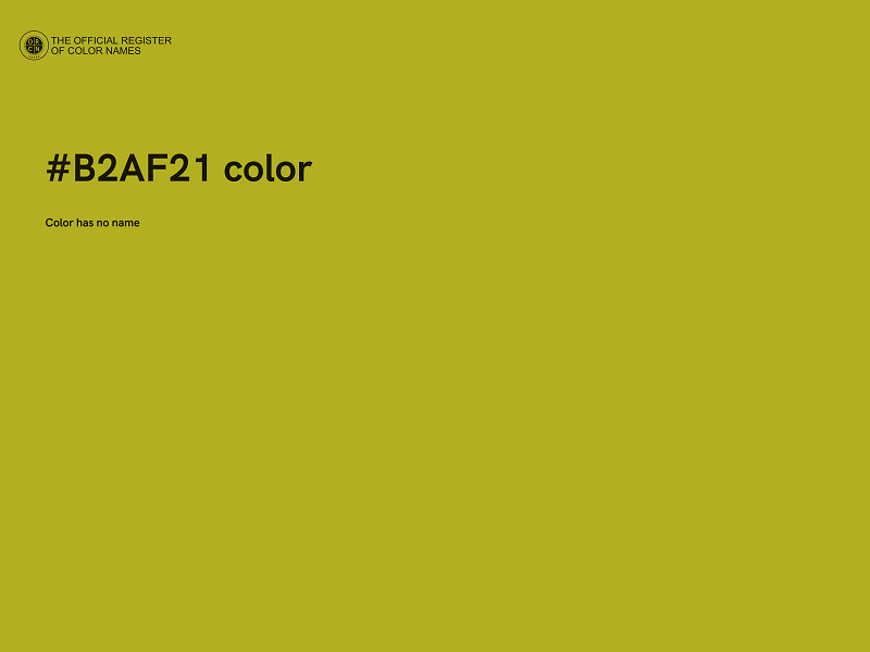 #B2AF21 color image