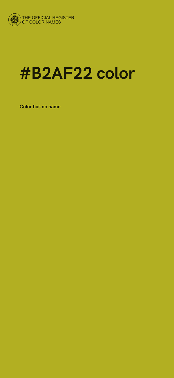 #B2AF22 color image