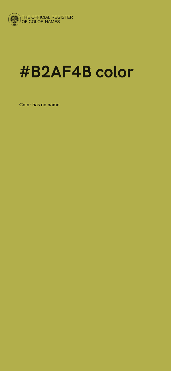 #B2AF4B color image