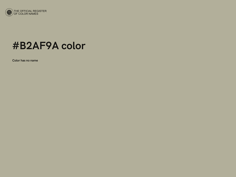 #B2AF9A color image