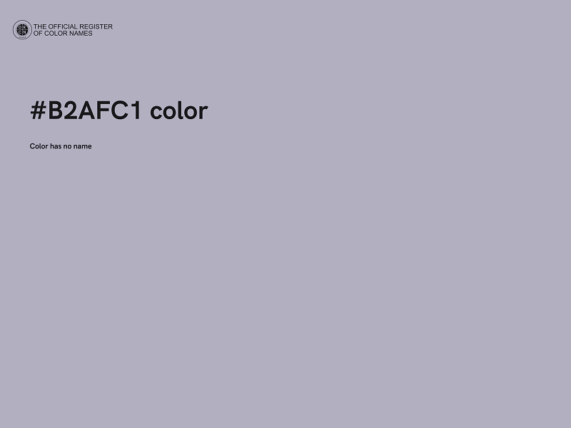 #B2AFC1 color image