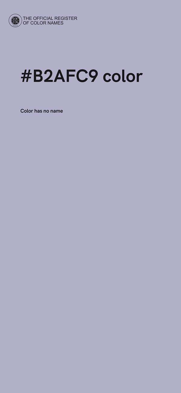 #B2AFC9 color image
