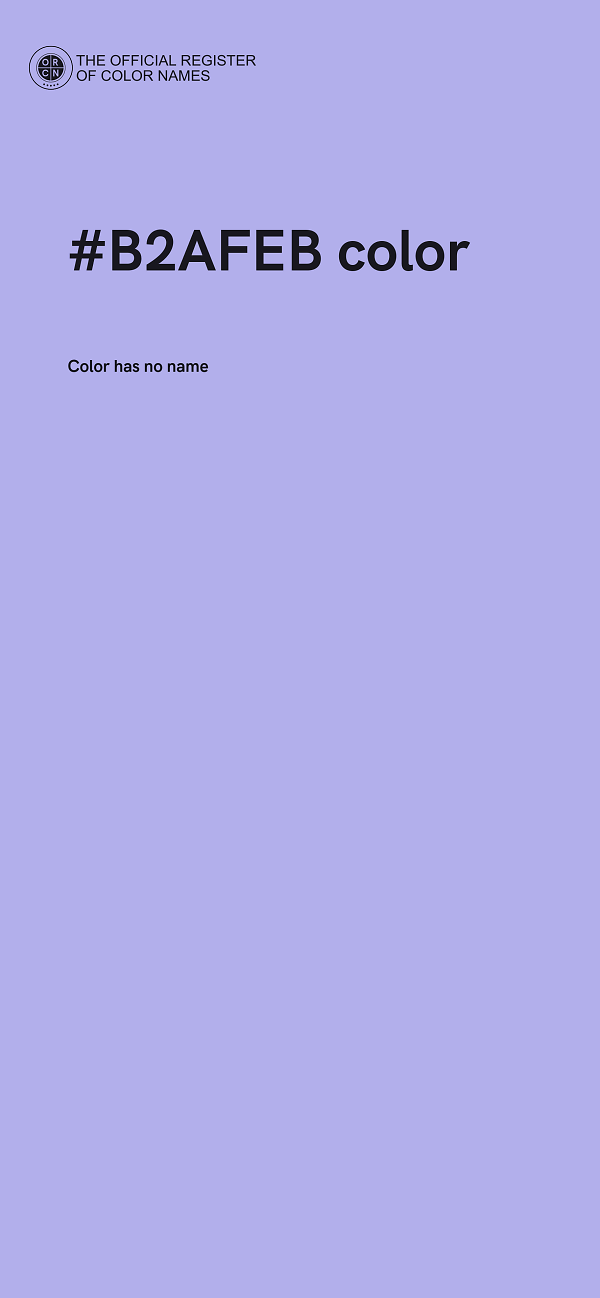 #B2AFEB color image