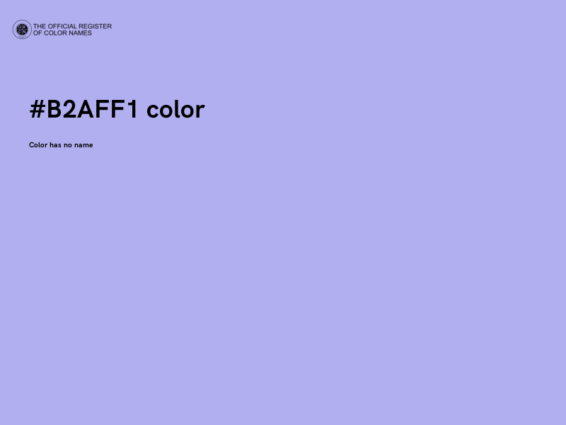 #B2AFF1 color image