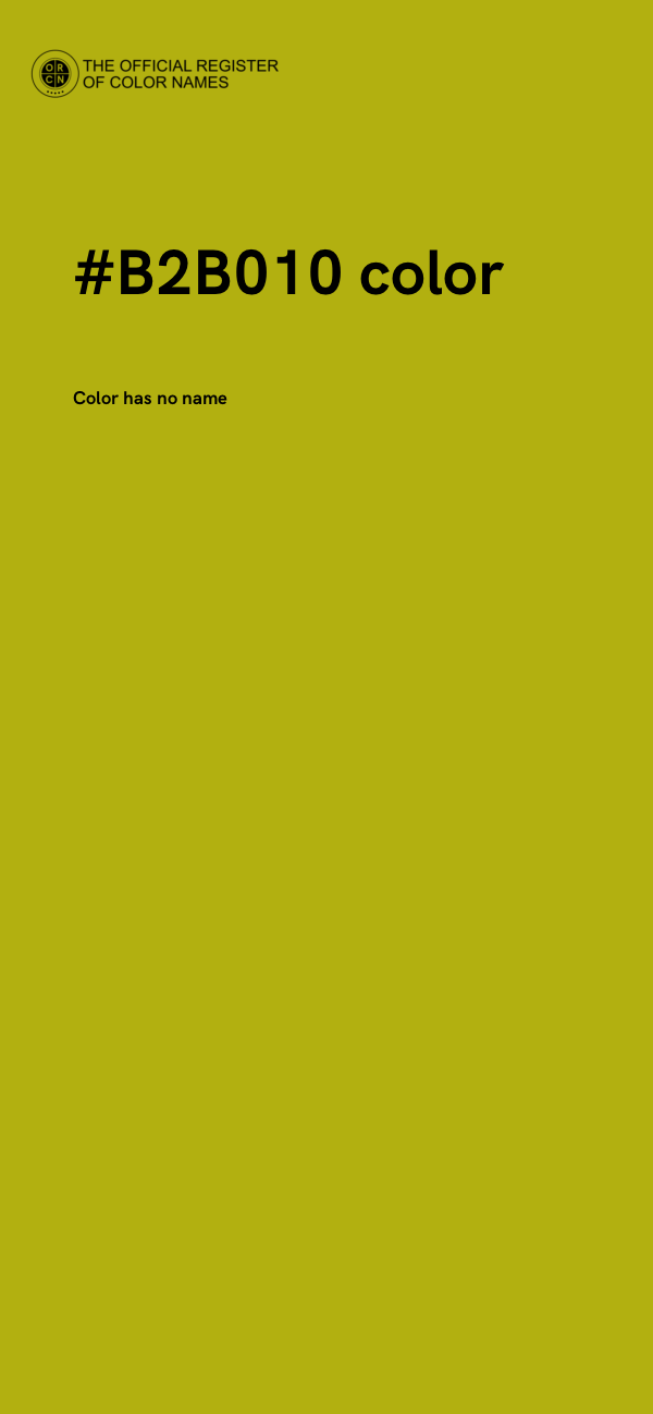#B2B010 color image
