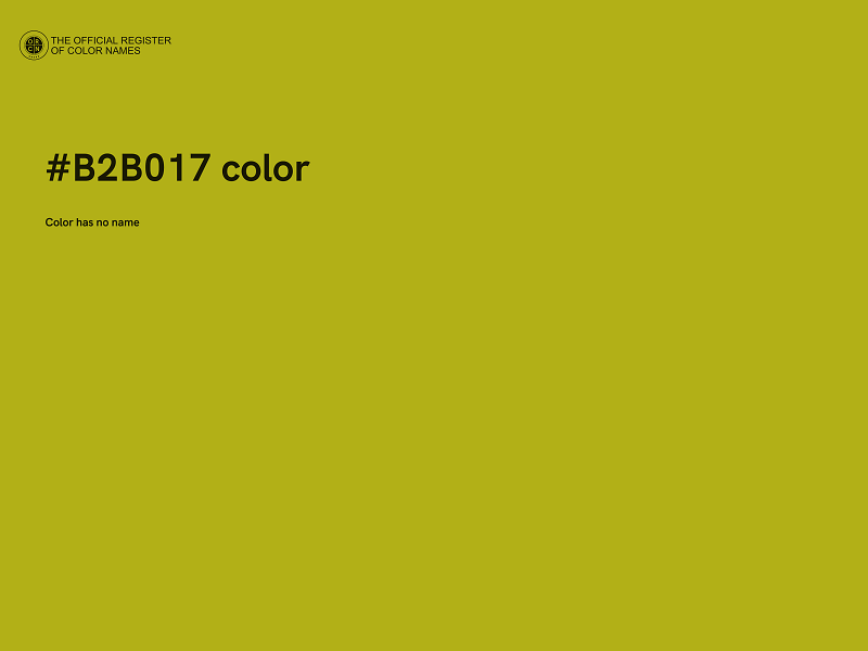 #B2B017 color image