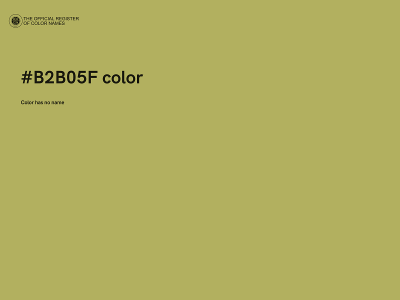 #B2B05F color image