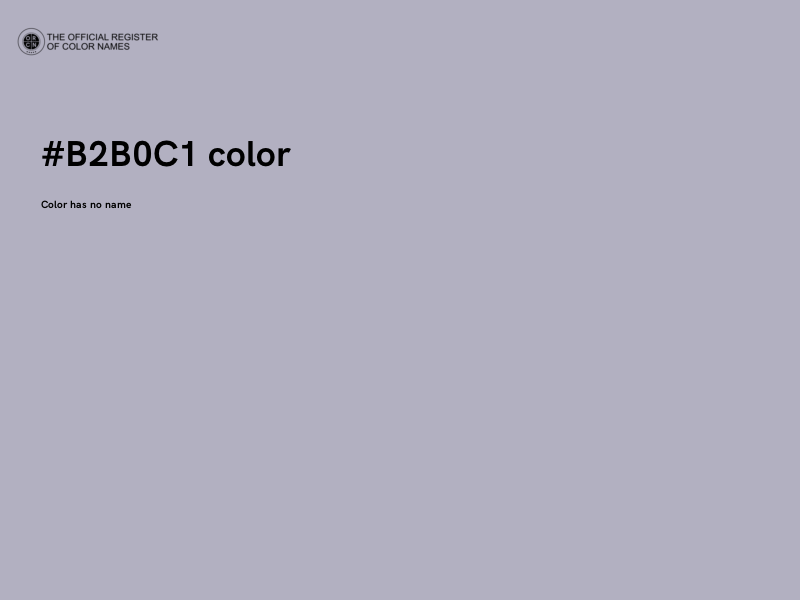 #B2B0C1 color image