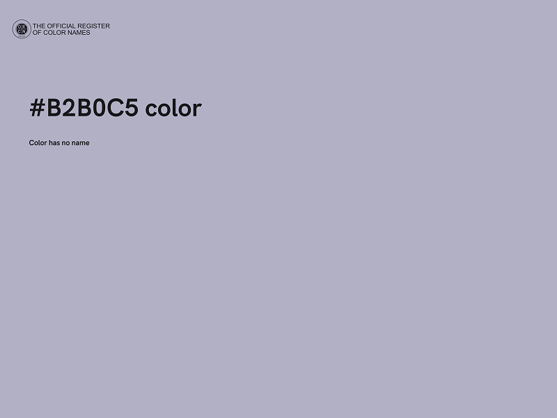 #B2B0C5 color image