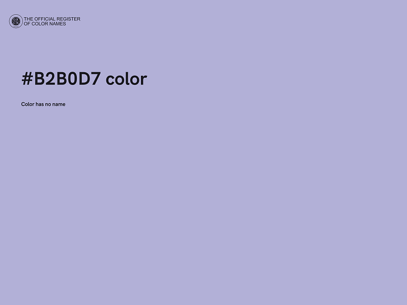 #B2B0D7 color image