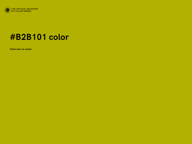 #B2B101 color image