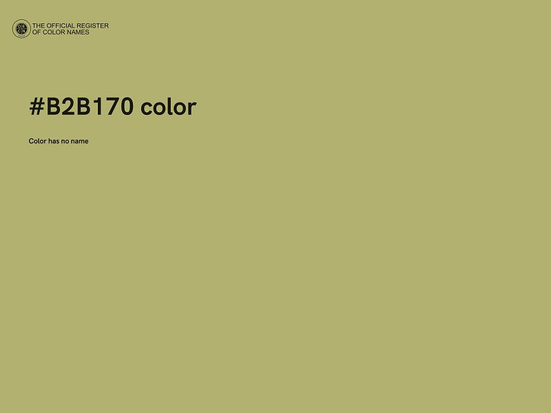 #B2B170 color image