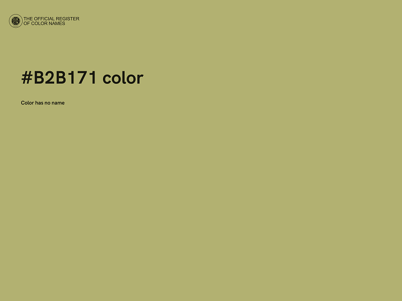 #B2B171 color image