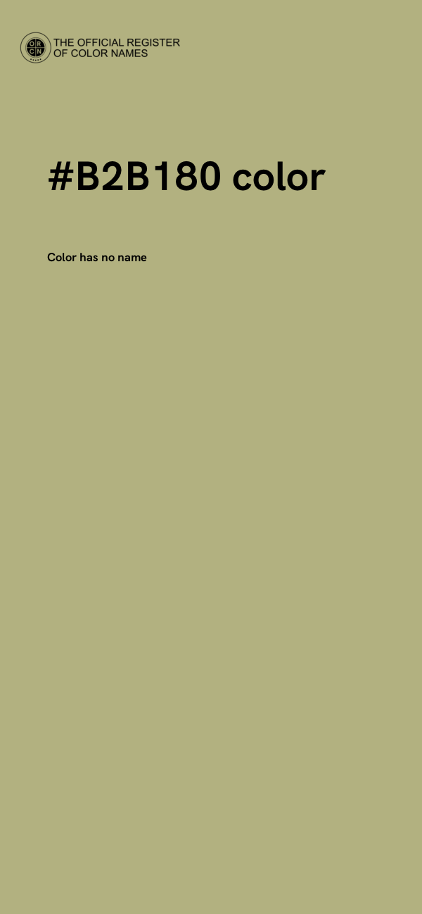 #B2B180 color image