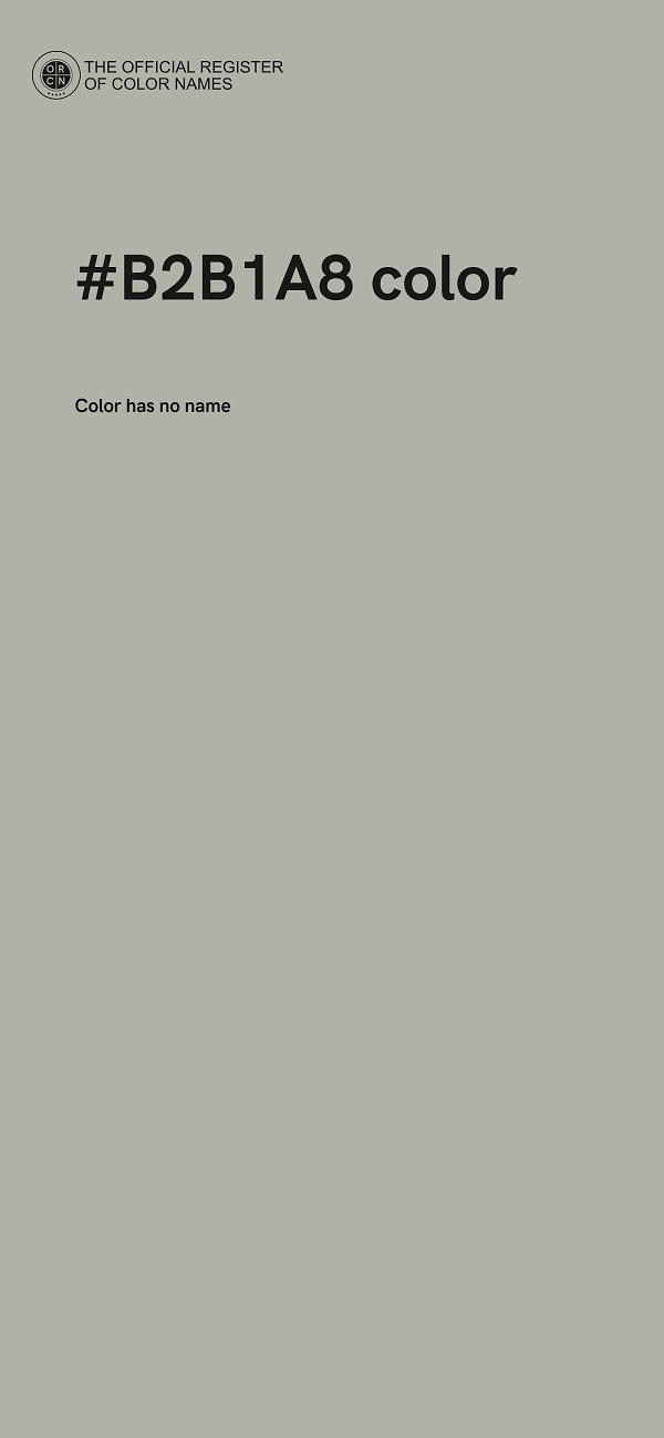 #B2B1A8 color image