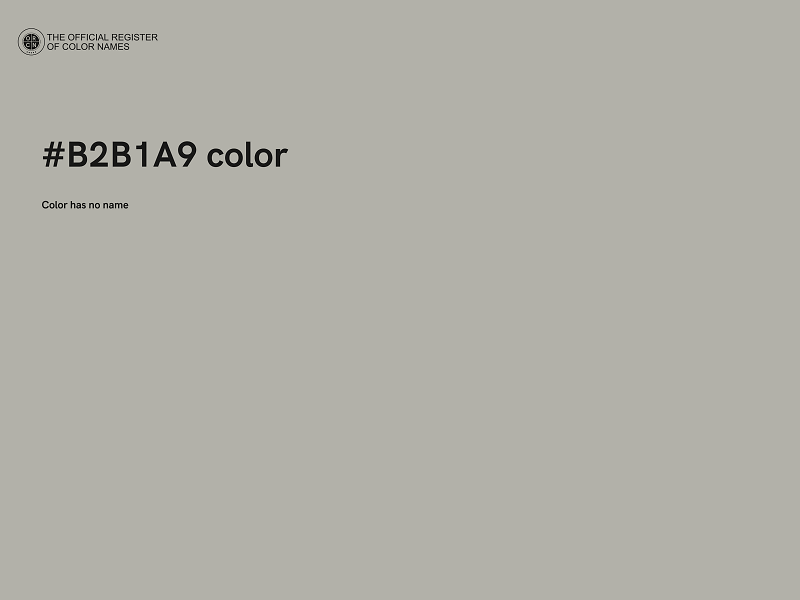 #B2B1A9 color image