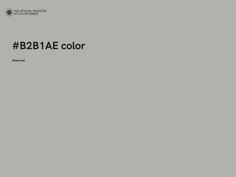 #B2B1AE color image