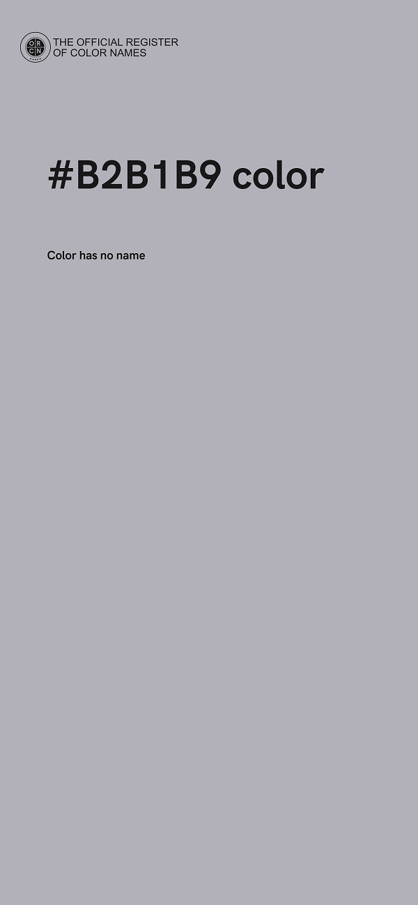 #B2B1B9 color image