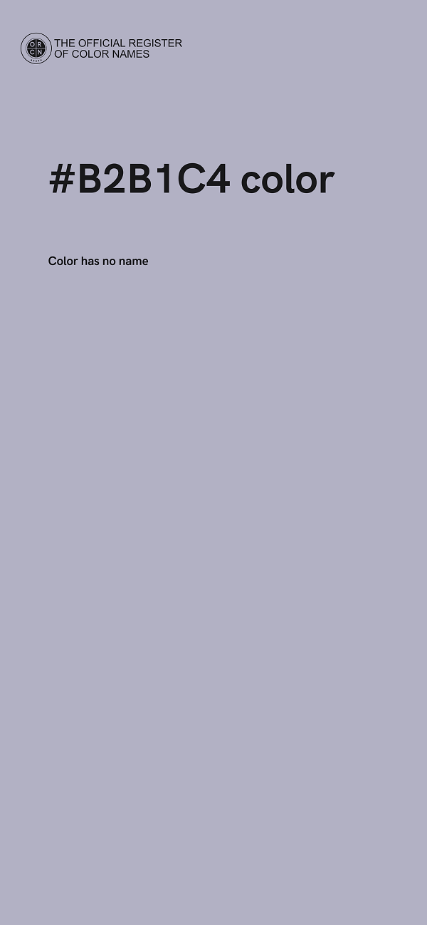 #B2B1C4 color image
