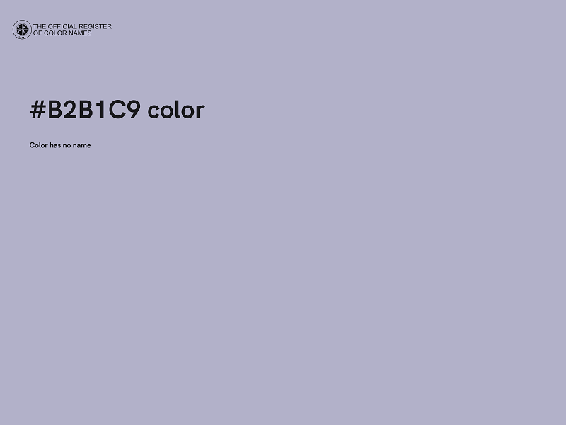 #B2B1C9 color image