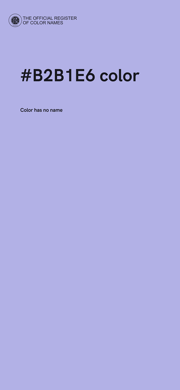 #B2B1E6 color image