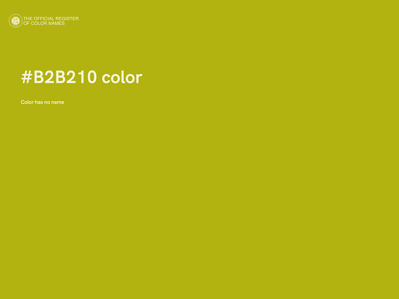 #B2B210 color image