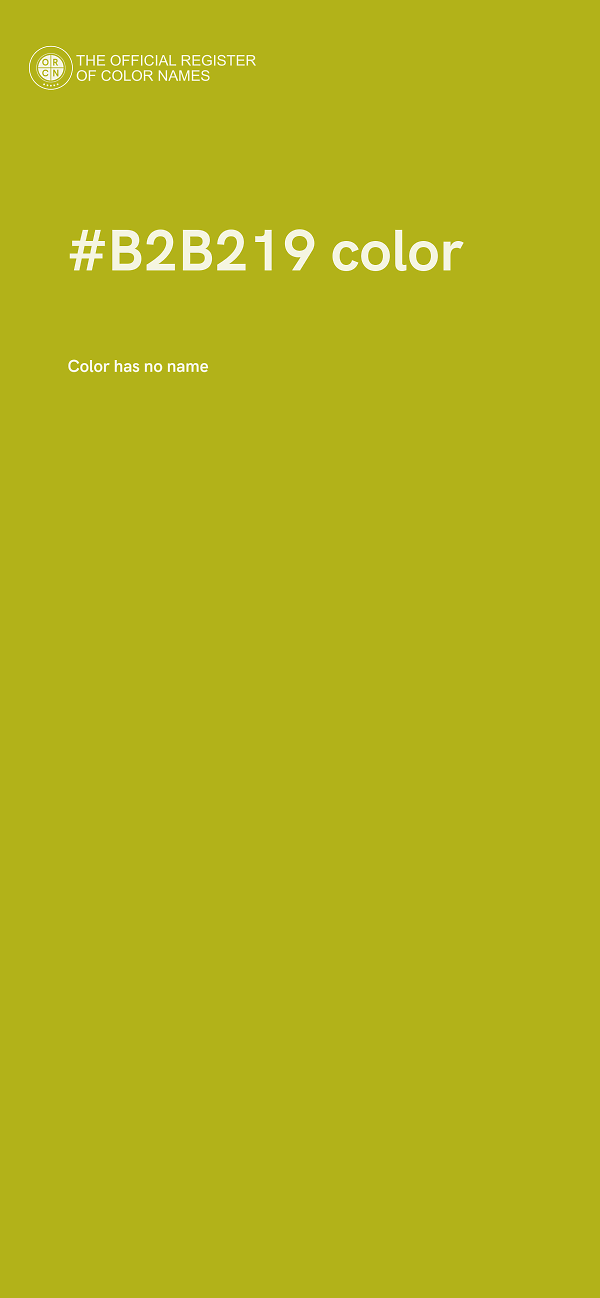 #B2B219 color image