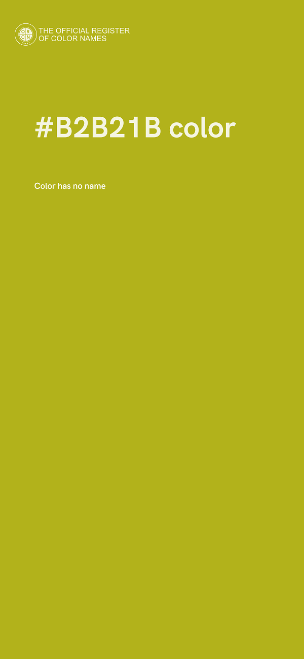 #B2B21B color image